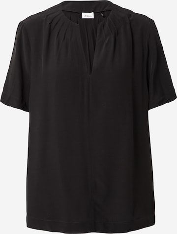 s.Oliver BLACK LABEL Bluse in Schwarz: predná strana