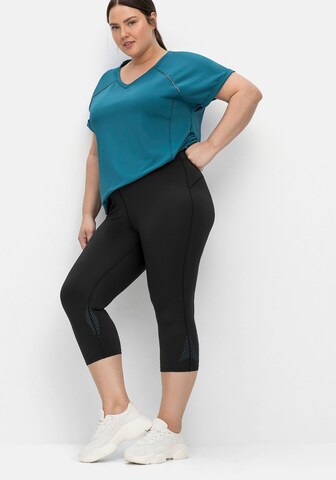 SHEEGO Skinny Fit Панталон в черно