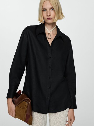 MANGO Blouse 'Samari' in Black: front