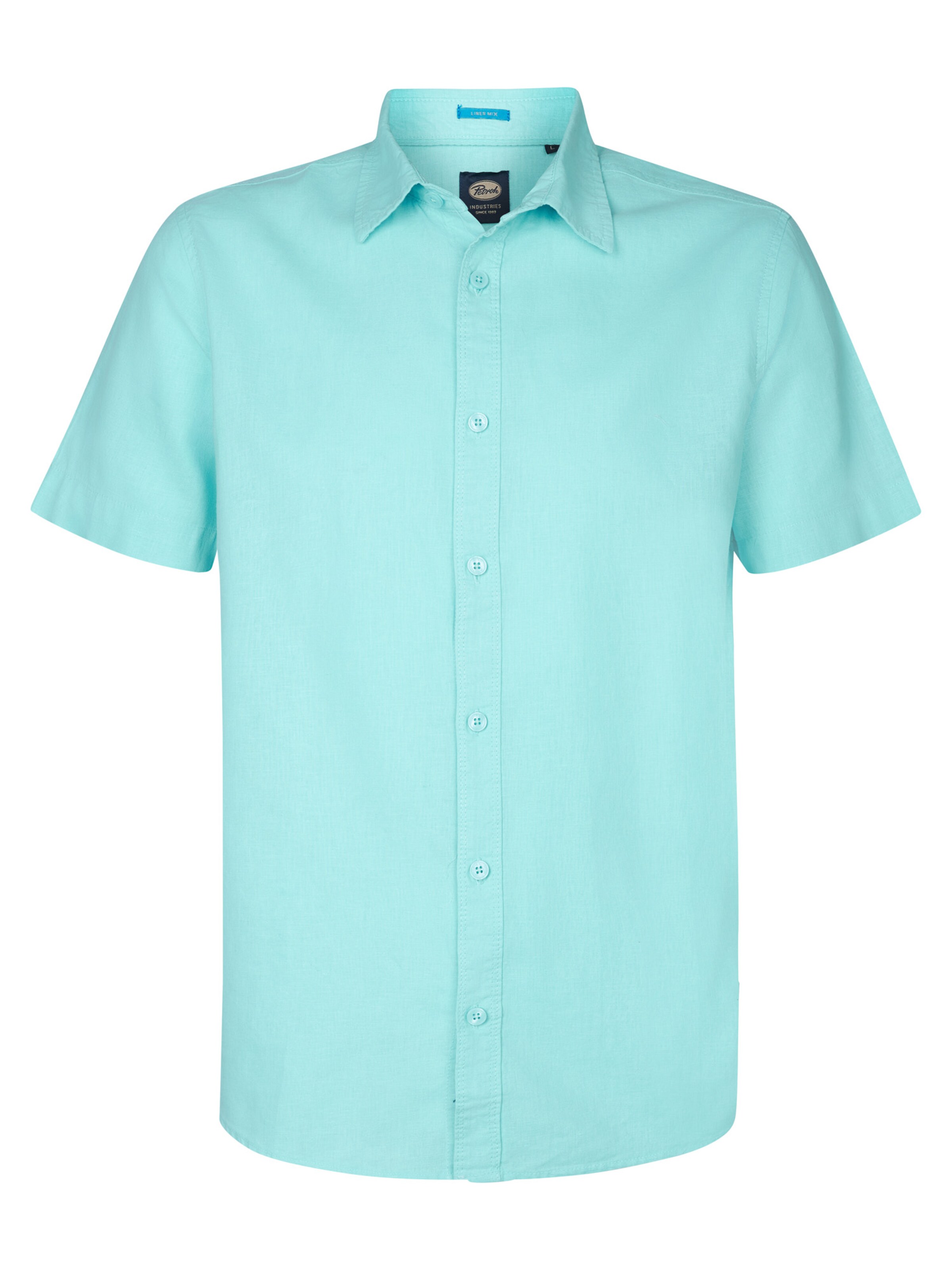 Petrol Industries Regular fit Πουκάμισο 'Oceanbreeze' σε μπλε: μπροστά