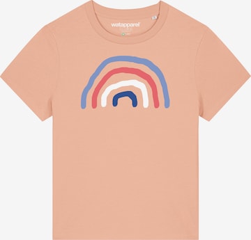 Watapparel Shirt 'Regenbogen' in Orange: Vorderseite