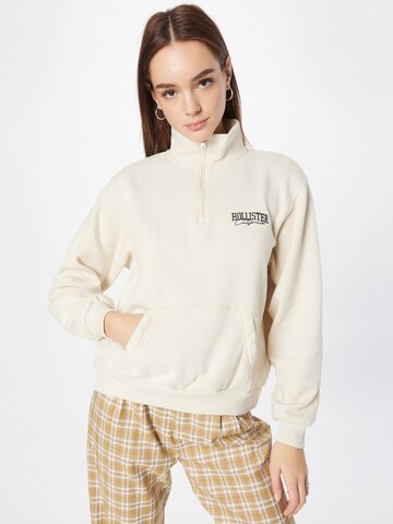 HOLLISTER - Sweatshirt em bege: frente