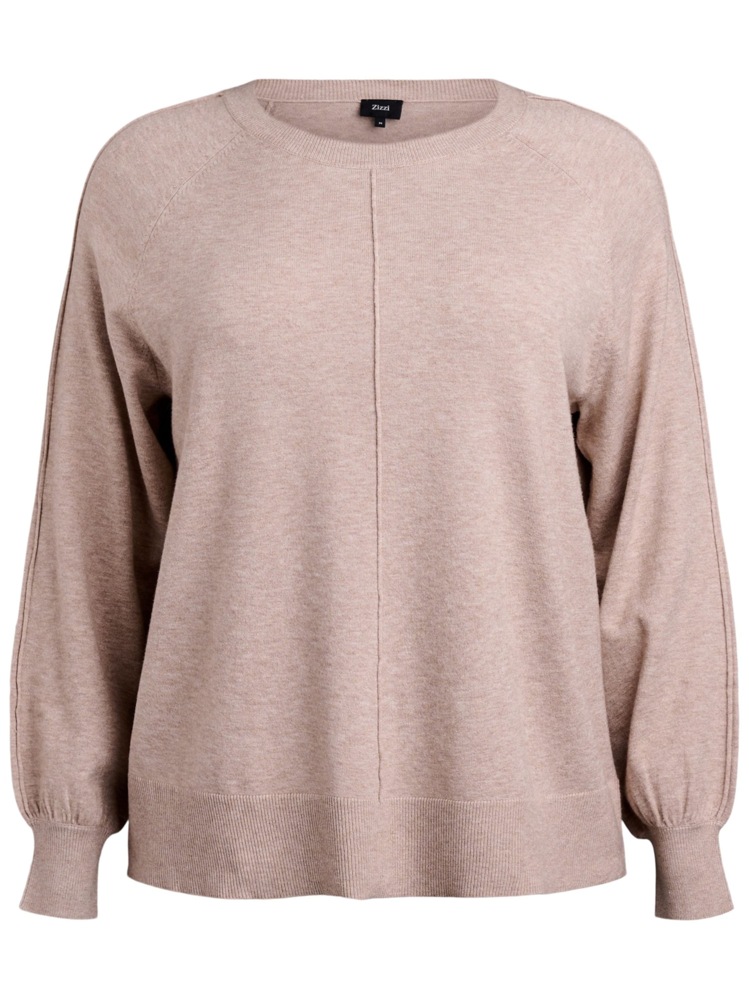 pelēks Zizzi Džemperis 'CAELLA': no priekšpuses