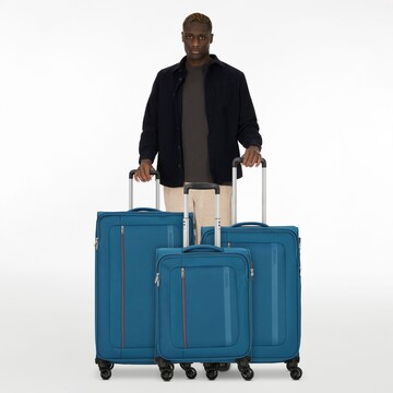 Set di valigie di American Tourister in blu
