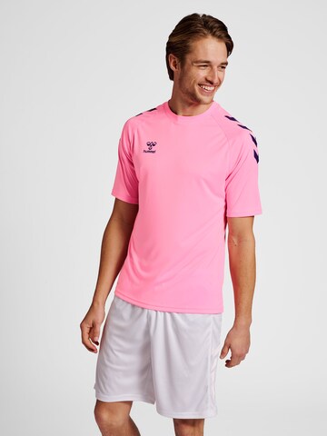 Hummel Functioneel shirt 'Poly' in Roze: voorkant