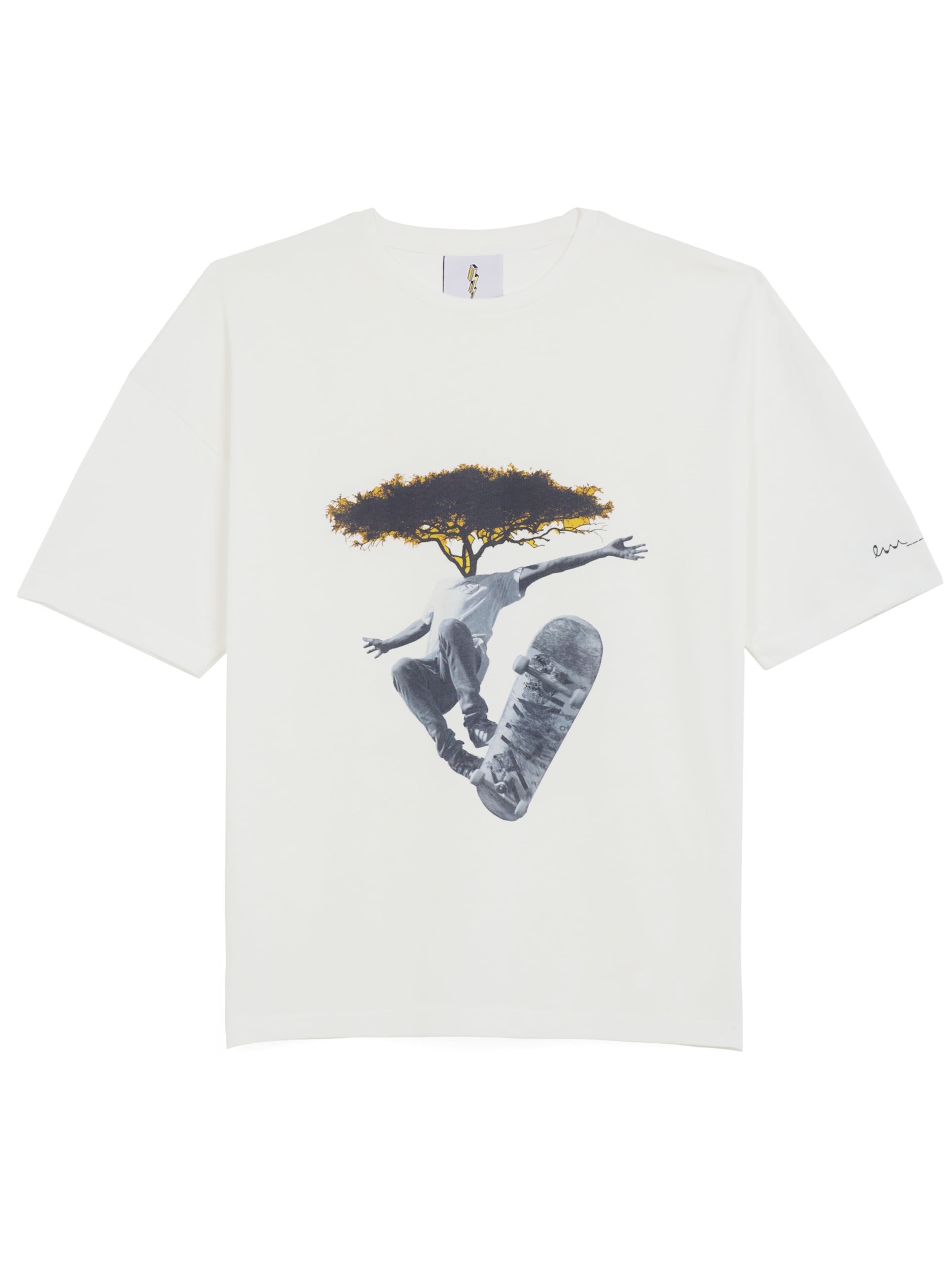 The Rad Black Kids - Camiseta 'Xasuke' en blanco: frente