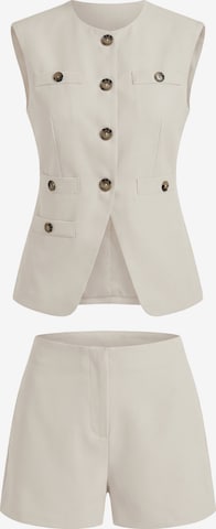 Imily Bela Костюм с панталон в бяло: отпред