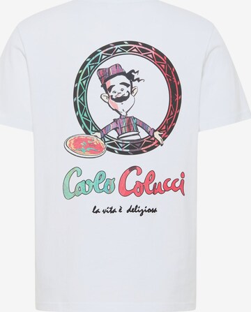 T-Shirt Carlo Colucci en blanc