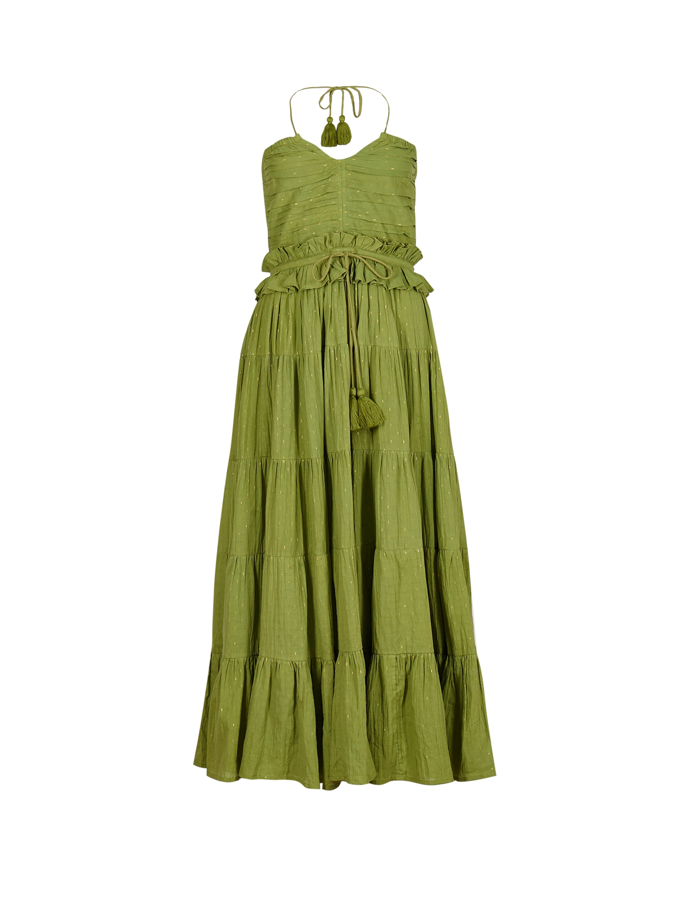 South Beach Jurk in de kleur Groen, Productweergave