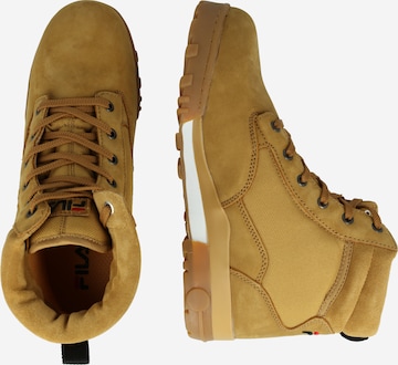 FILA - Botas com atacadores 'GRUNGE' em castanho