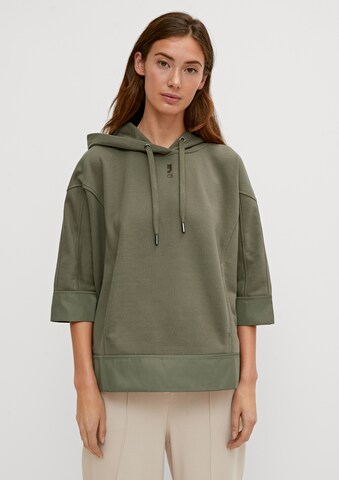 comma casual identity Sweatshirt in Grün: Vorderseite