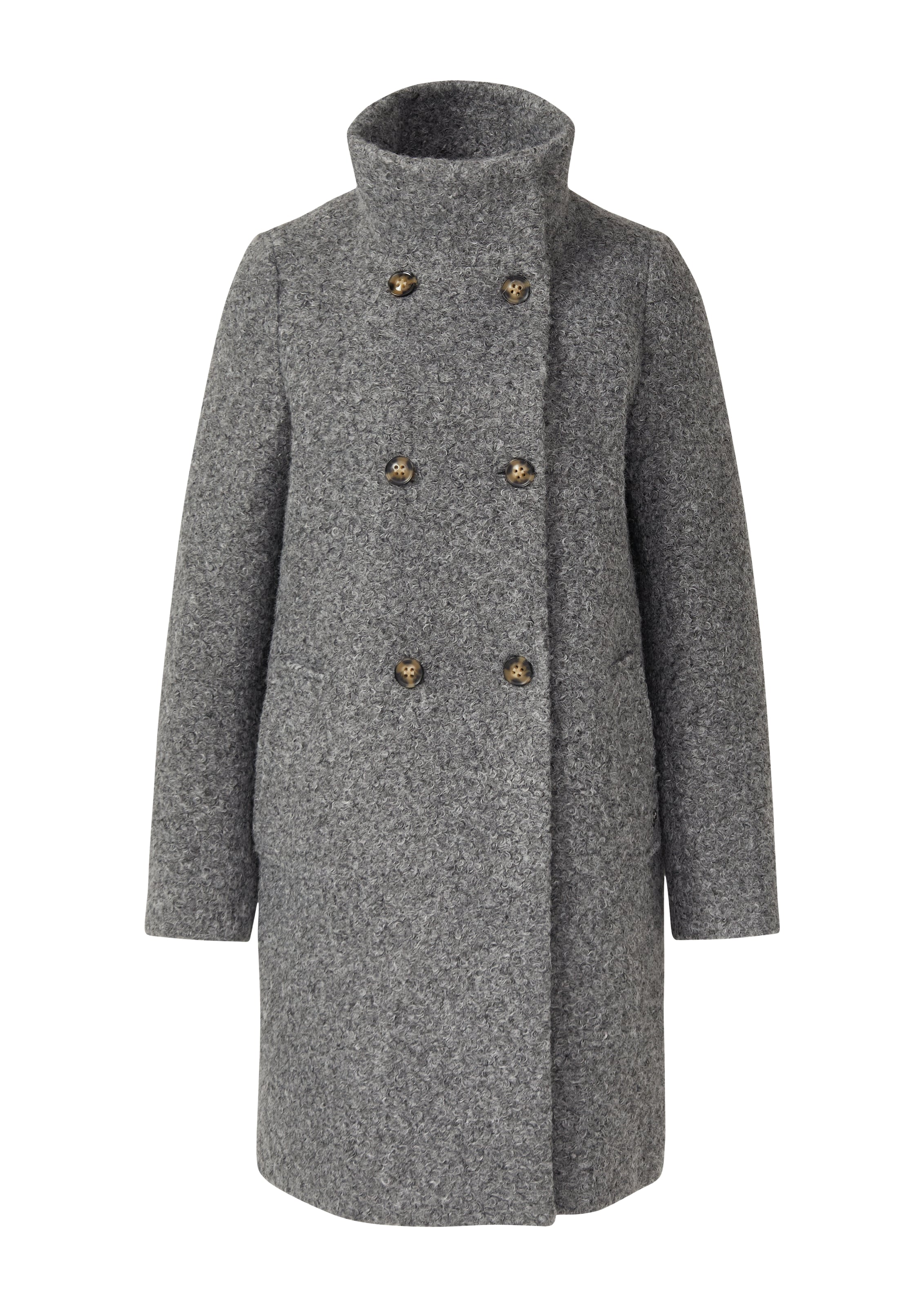 s.Oliver BLACK LABEL Between-Seasons Coat in Grey: front