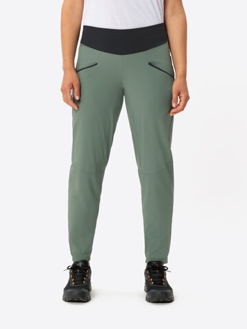 VAUDE Slimfit Outdoorhose 'Scopi' in Grün: Vorderseite