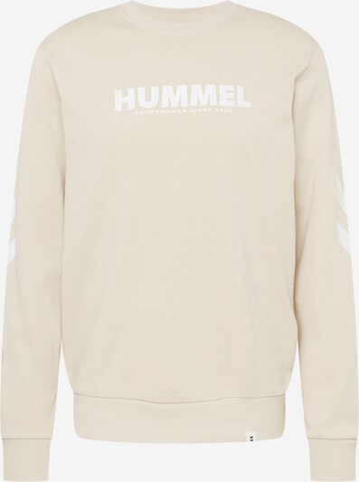 Hummel Sweatshirt 'Legacy' i beige / hvid, Produktvisning