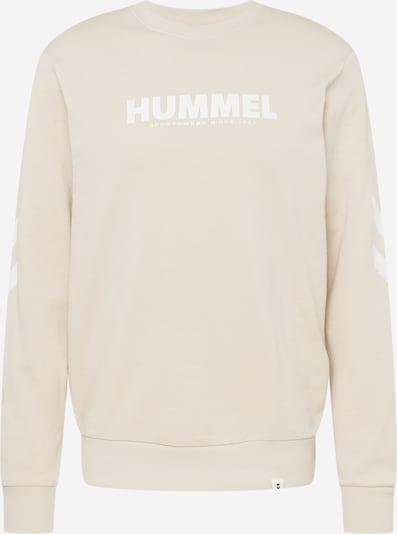 Hummel Sweatshirt 'Legacy' i beige / hvid, Produktvisning