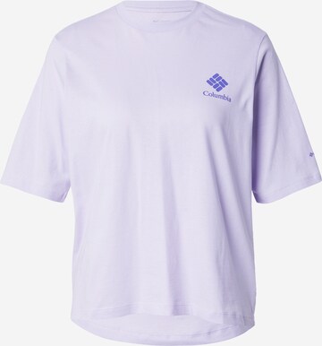 purpurinė COLUMBIA Sportiniai marškinėliai 'North Cascades': priekis