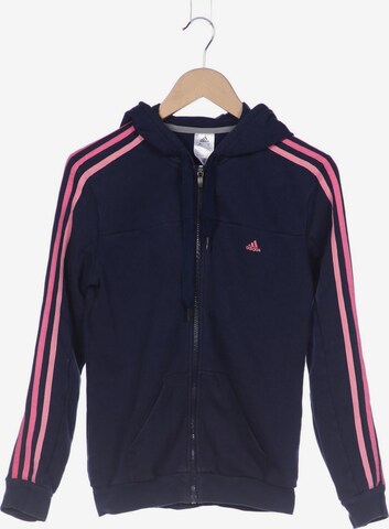 ADIDAS PERFORMANCE Sweatshirt & Zip-Up Hoodie in S in Blue: front