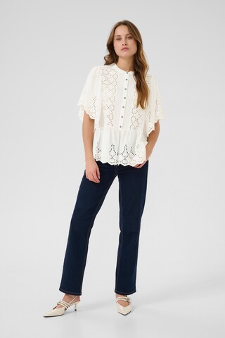 CULTURE Blouse 'CUhawaii' in Wit