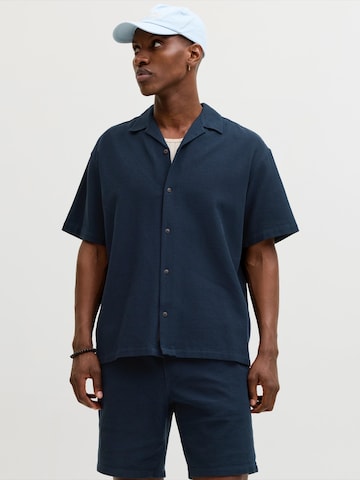 JACK & JONES - Comfort Fit Camisa 'JJGLOBAL' em azul: frente