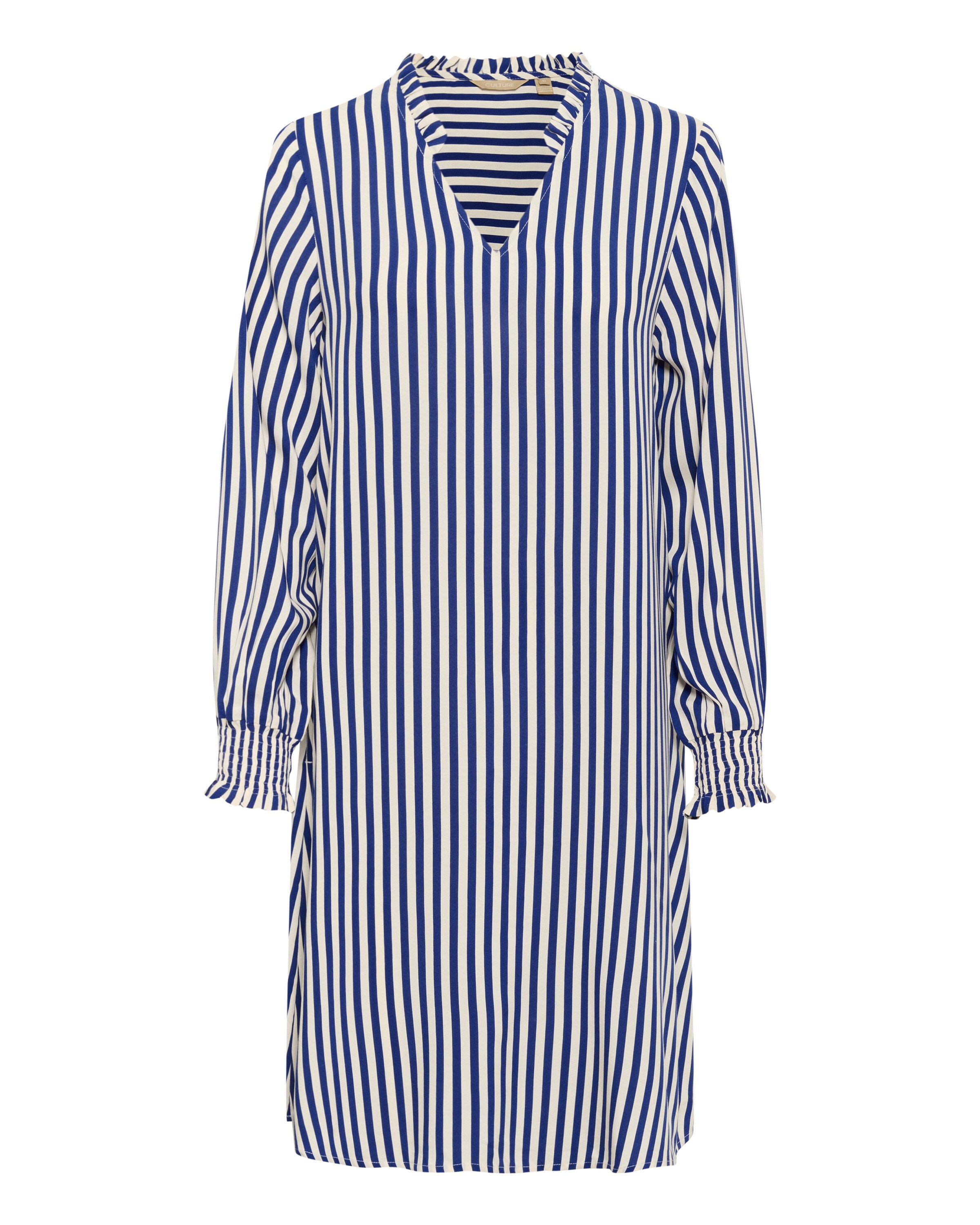 CULTURE Kjole 'Denia' i blå: forside