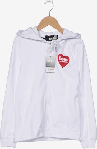 Love Moschino Sweatshirt & Zip-Up Hoodie in XXS in White: front