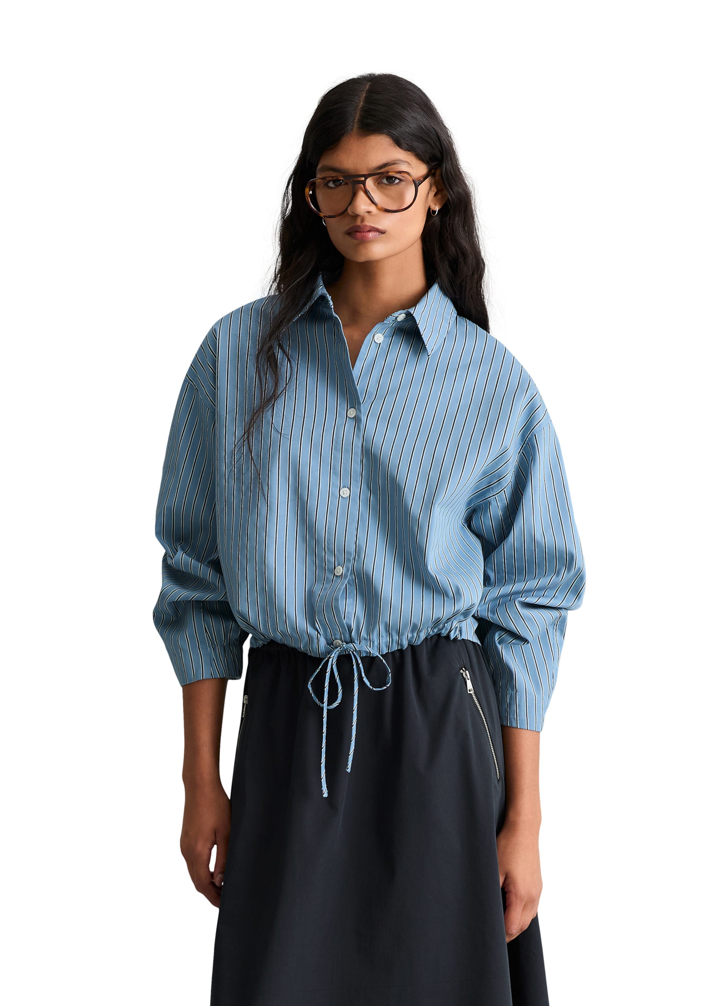 Chemisier Marc O'Polo DENIM en bleu : devant