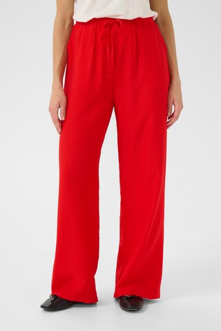 Loosefit Pantalon 'Lori ' Cream en rouge : devant