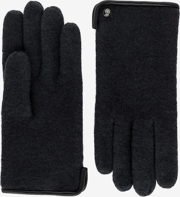 Roeckl Strickhandschuhe 'KLASSISCHER WALKHANDSCHUH' in Schwarz: Vorderseite