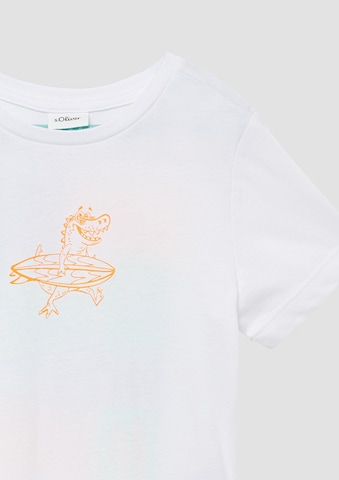 T-Shirt s.Oliver en blanc