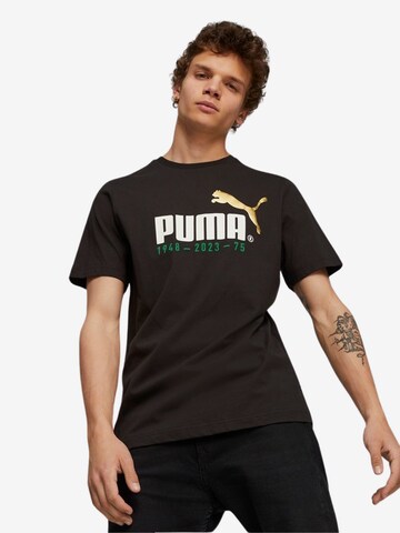 PUMA T-Shirt 'No. 1 Logo Celebration' in Schwarz: predná strana