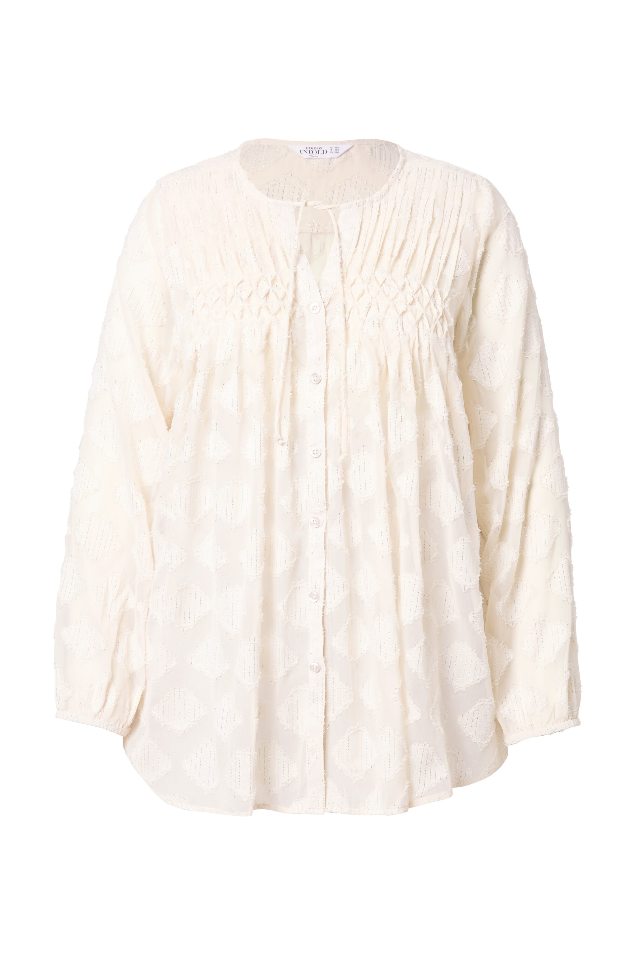 Studio Untold Blouse in Wit: voorkant