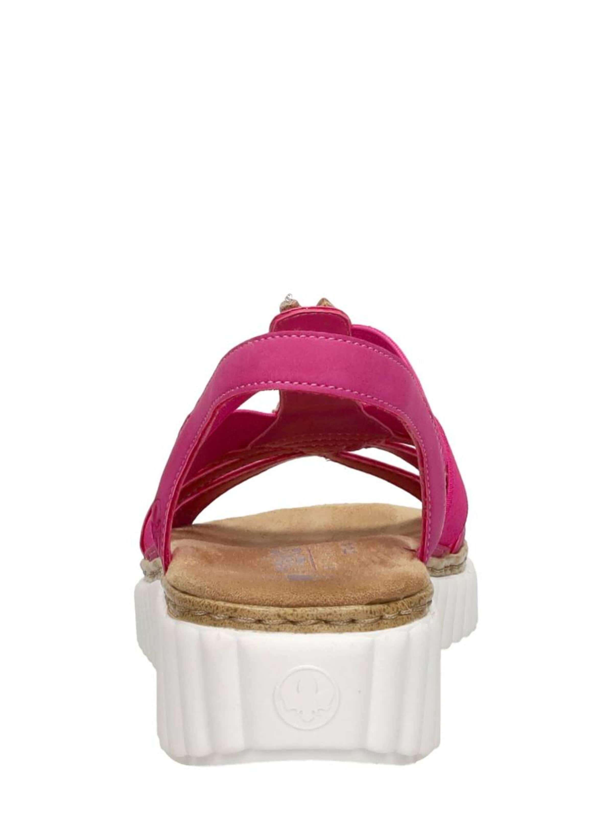 Rieker Sandal 'Sandalen Plat' in Pink