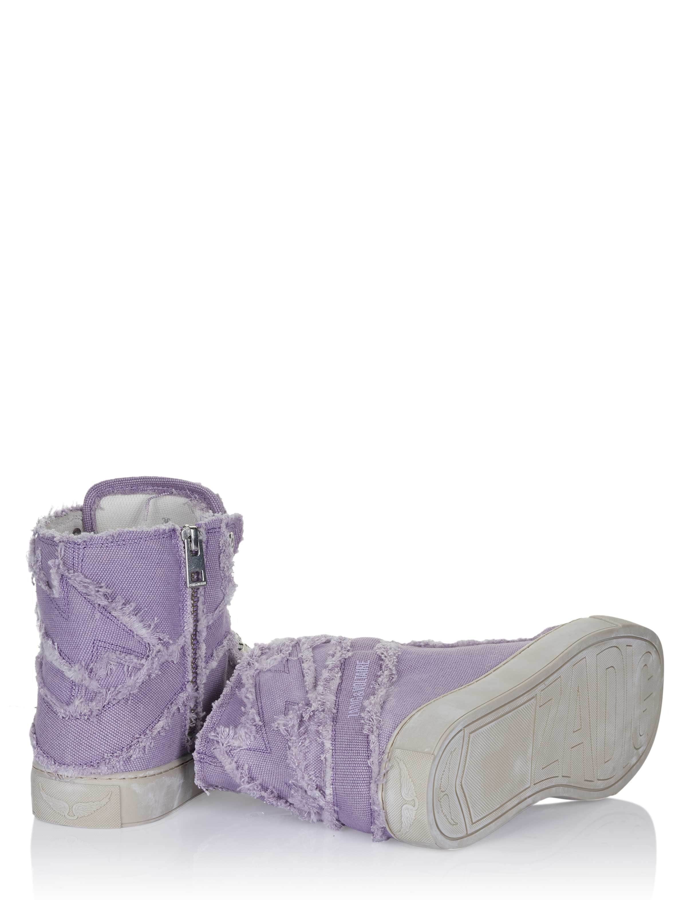 Sneaker alta 'Zadig & Voltaire HIGH FLASH CANVAS Sneaker lila' di Zadig & Voltaire in lilla
