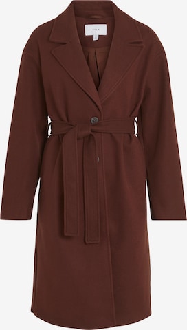 VILA Between-Seasons Coat 'Poko' in Brown: front