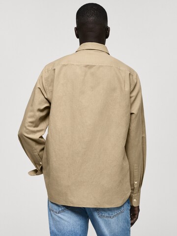 MANGO MAN Regular fit Srajca 'Avispag' | zelena barva