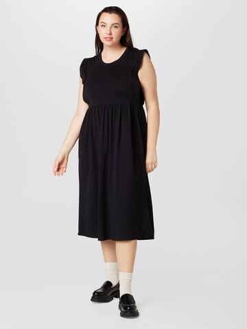 Robe 'Ninia' KAFFE CURVE en noir : devant