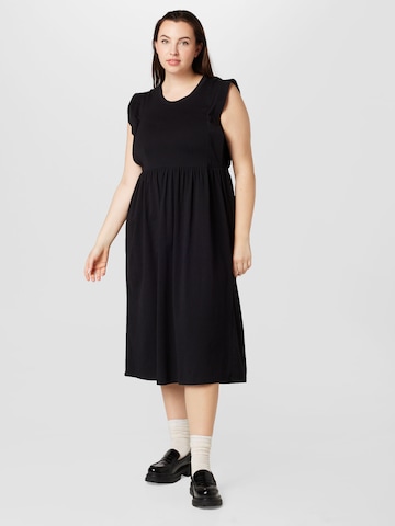 Robe 'Ninia' KAFFE CURVE en noir : devant