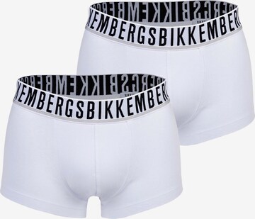 Boxers BIKKEMBERGS en blanc : devant