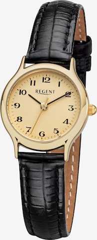 REGENT Analog Watch in Black: front