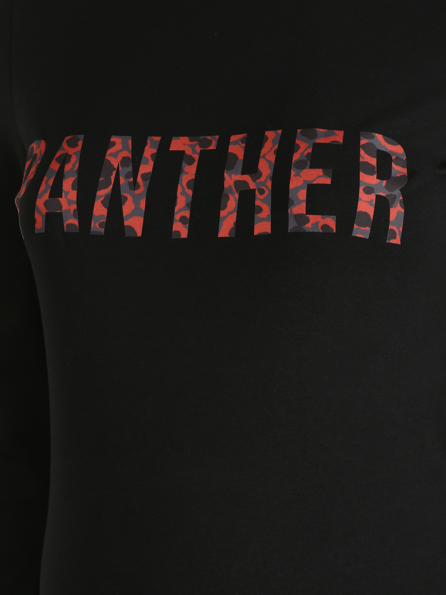 Supermom Shirt Panther in Schwarz 