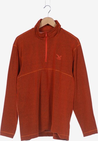 SALEWA Sweatshirt & Zip-Up Hoodie in L-XL in Orange: front