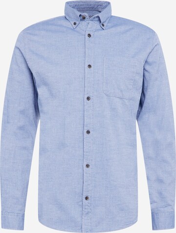 Coupe slim Chemise JACK & JONES en bleu : devant