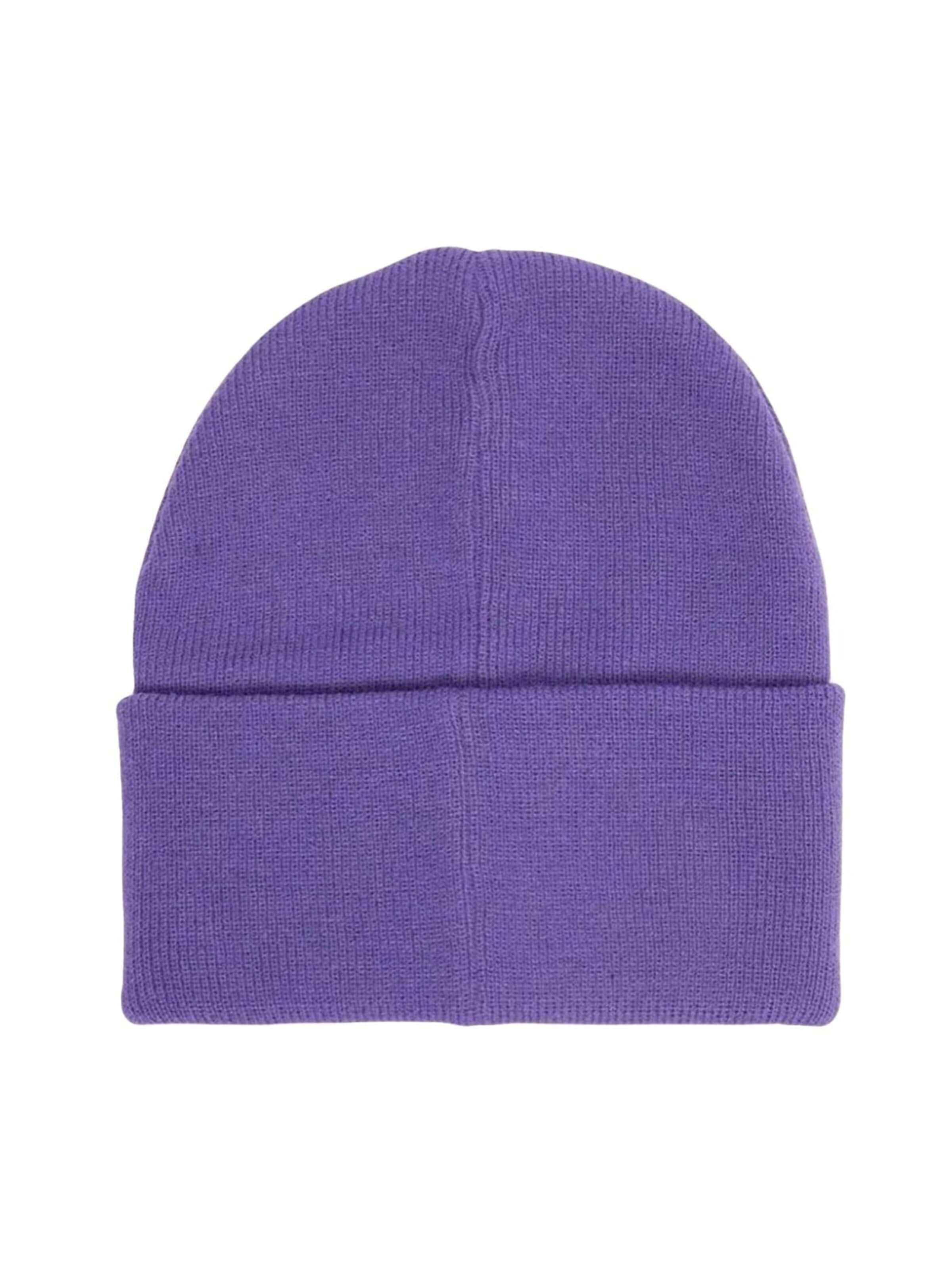 Bonnet 'Icon Patch Cuff Beanie Beetroot Digital Violet' Obey en rose