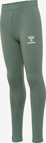 Hummel Skinny Spodnie sportowe 'Onze' w kolorze zielony