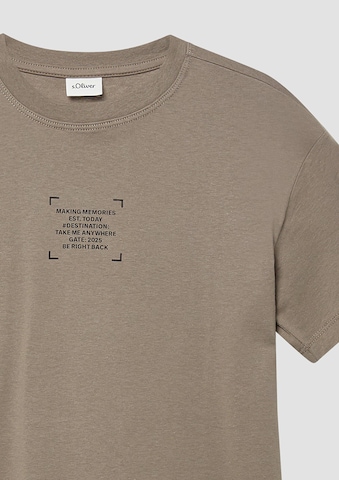 s.Oliver T-Shirt in Braun