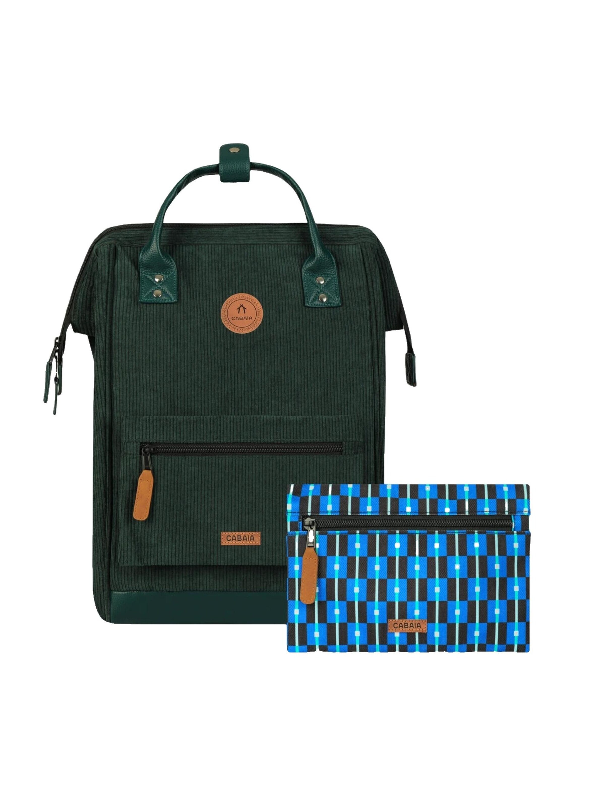 Cabaia Rucksack 'Adventurer Small Bremen'‌‌‌‌‌‌‌ in Grün: Vorderseite