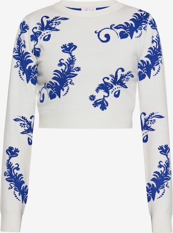 Pull-over IZIA en blanc : devant