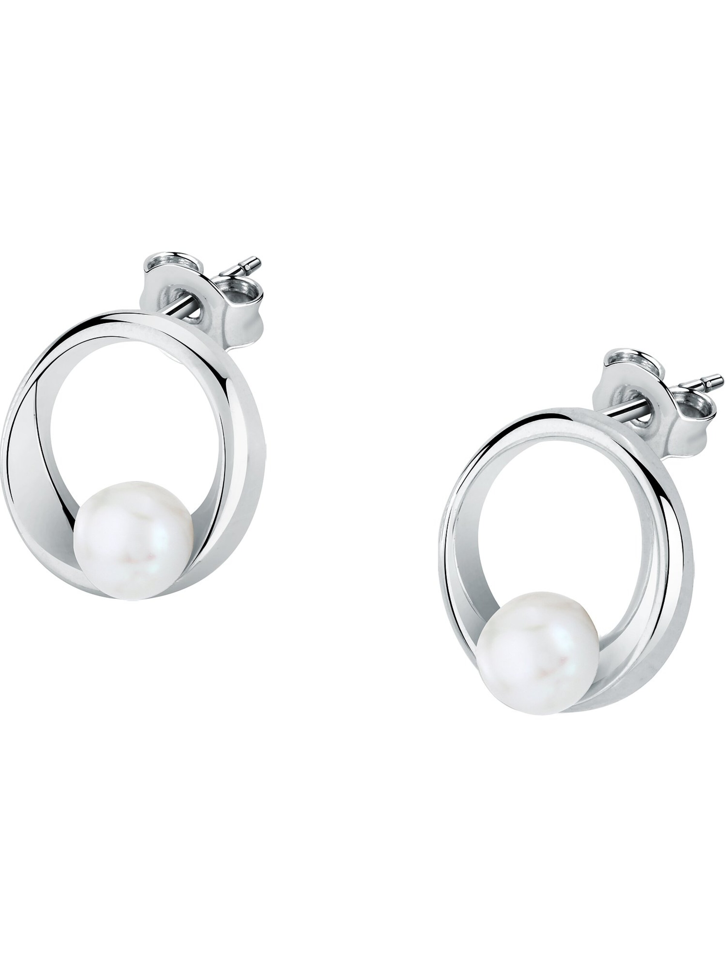 FAVS Earrings in Silver: front