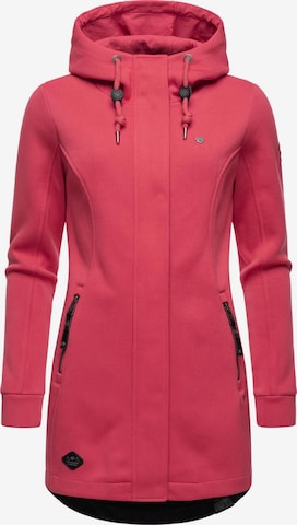 Ragwear Zip-Up Hoodie 'Letti' in Pink: front