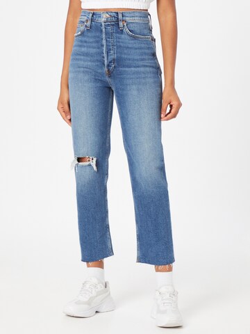 RE/DONE רגיל ג'ינס בכחול: מלפנים